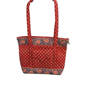 Vera Bradley Red and Blue Floral Tote